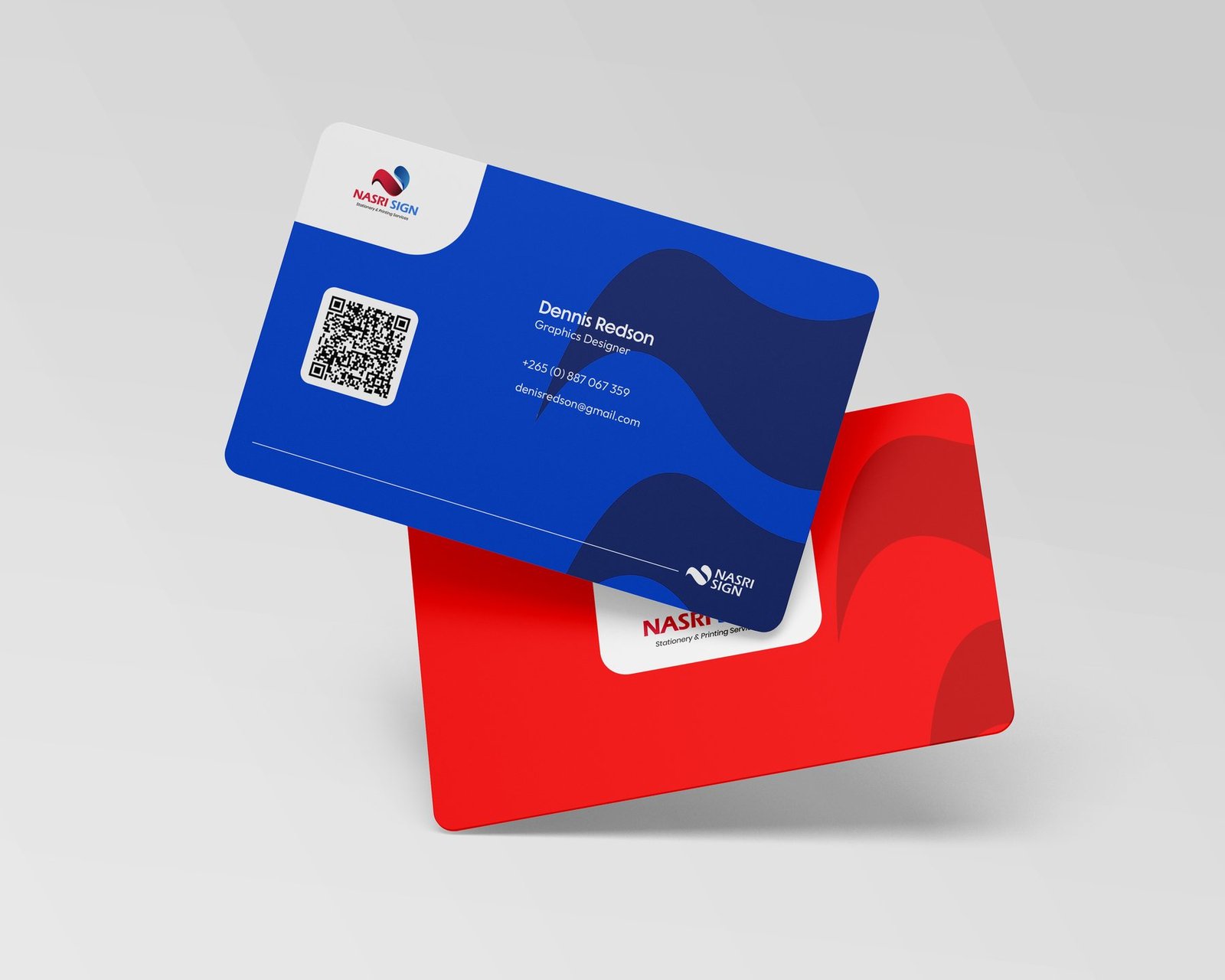 NASRI SIGN business card mockup