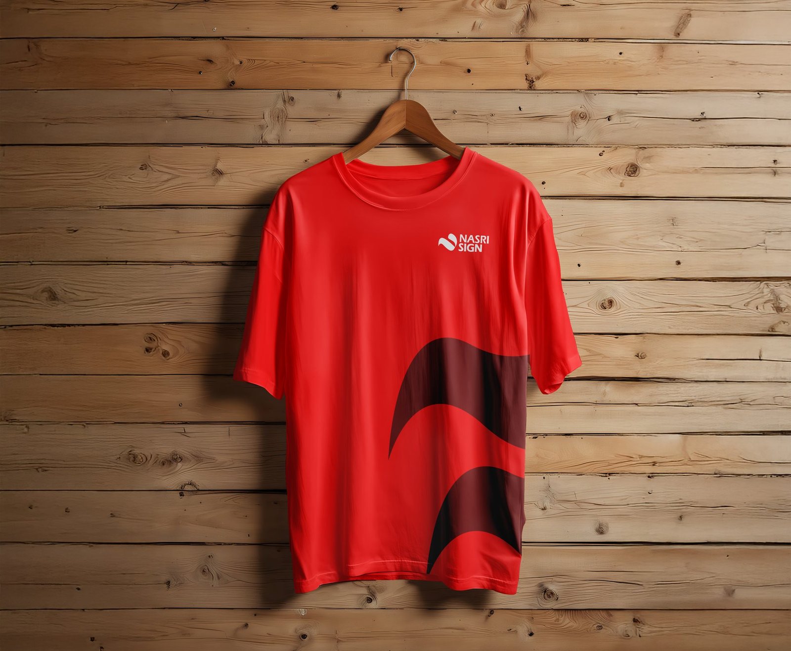 NASRI SIGN branded shirt mockup